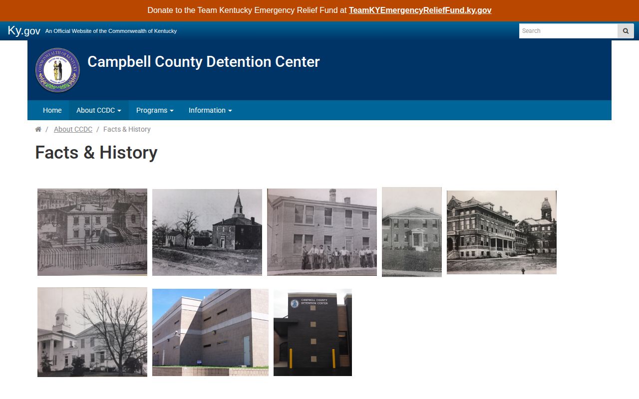 Campbell County Detention Center history and release facility facts