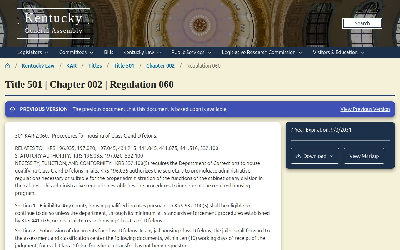 Campbell County projected release date county-jail credit regulation